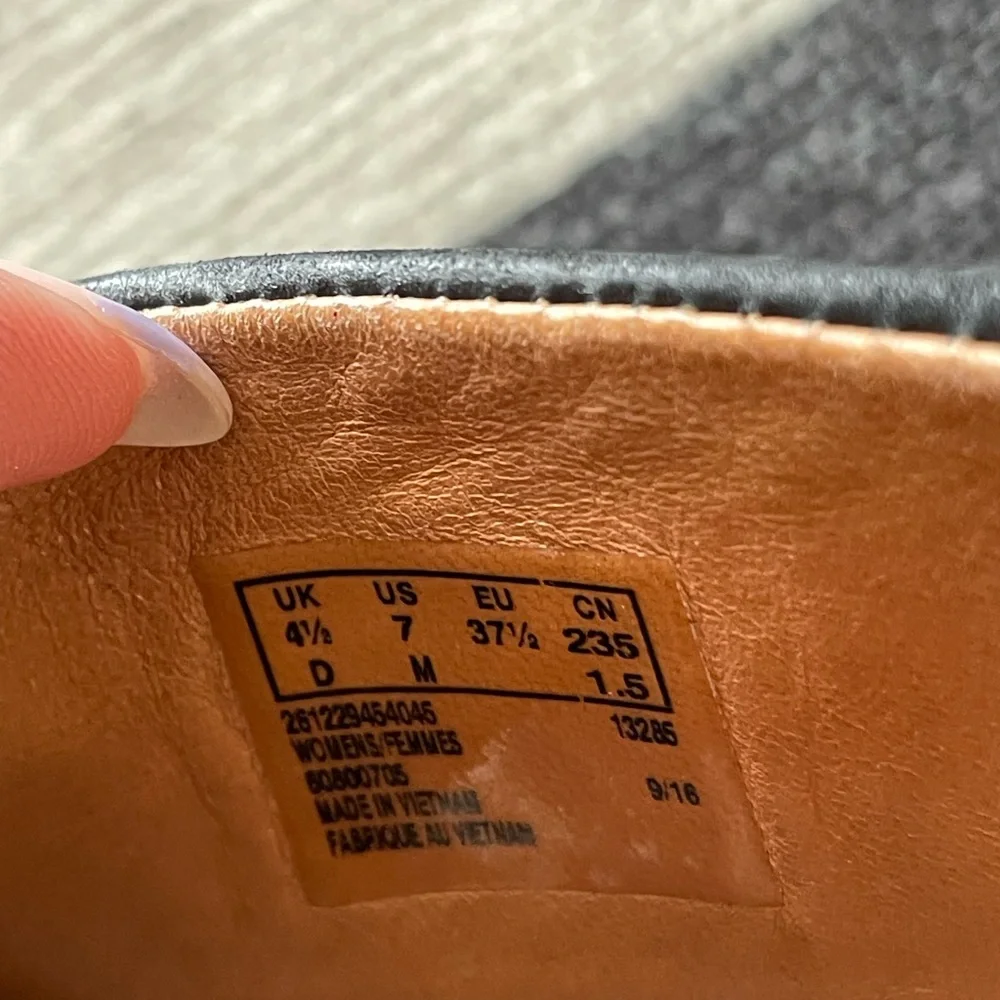 Clarks Black Wedge Sandals - Picture 6 of 6